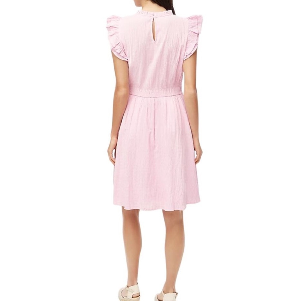 NWT J.crew Factory Gauze flutter-sleeve midi dress - Picture 3 of 13